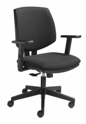 Zwarte bureaustoel model 546