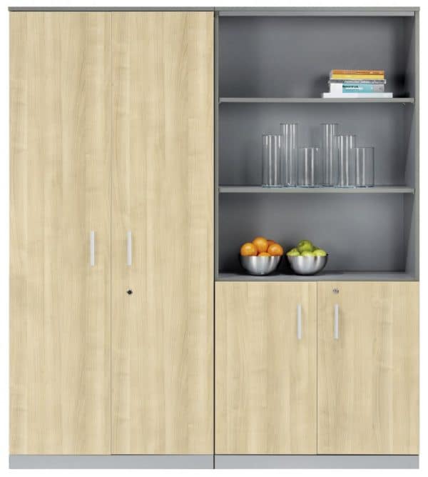 Draaideurkast hout open 200x90x42cm | NL627WW - Afbeelding 8