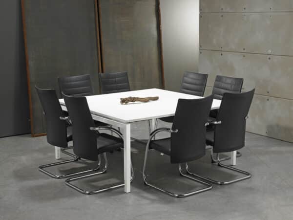 Vergadertafel vierkant Q-bic | 160x160cm - Afbeelding 6