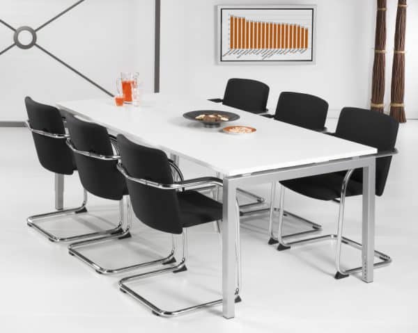 Vergadertafel rechthoek Q-bic | 200x100cm - Afbeelding 2