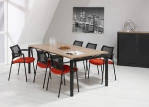 Vergadertafel rechthoek Q-bic | 200x100cm