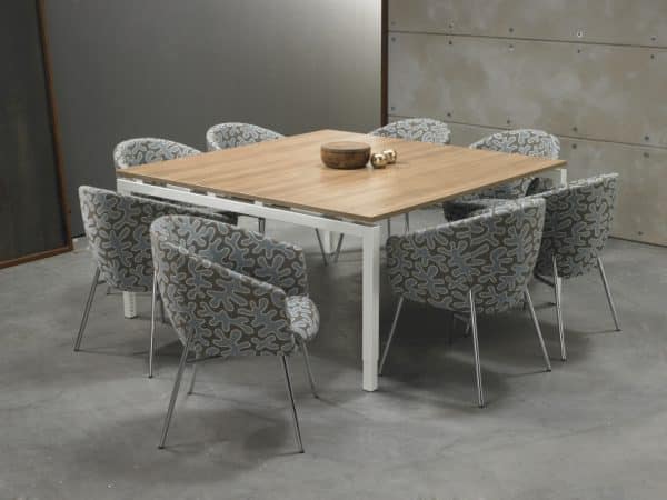 Vergadertafel vierkant Q-bic | 160x160cm - Afbeelding 4