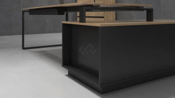Directiebureau hoek 224x90 cm Cube - Afbeelding 14