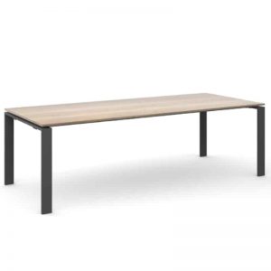 Vergadertafel rechthoek Cube | B220xD100cm