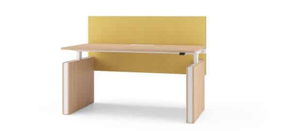 Elektrisch verstelbaar bureau 140x80 cm Motion | Met wangen - Afbeelding 5