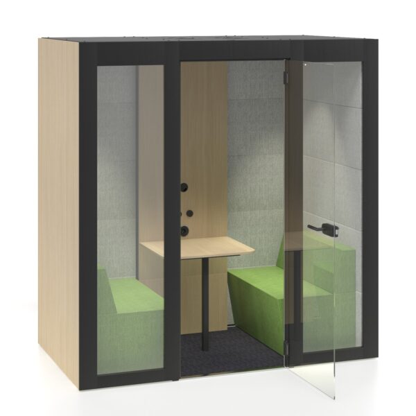 Akoestische overlegcabine 2-4 personen Narbutas | Lease vanaf € 136,- p/m🌱 - Afbeelding 2