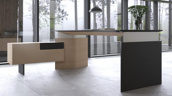 Zit/sta directie hoekbureau incl. aanbouwkast | Executive - Afbeelding 3