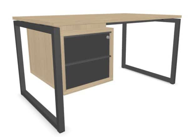 Thuiswerkplek bureau met ladenblok 140x80cm - Afbeelding 8