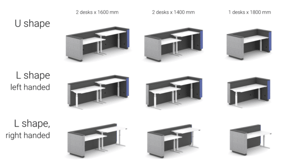 Receptiebalie Domino | Ruime keuze in kleur en afmeting - Afbeelding 19