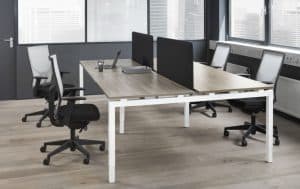4-persoonswerkplek | Q-bic | B160xD80cm