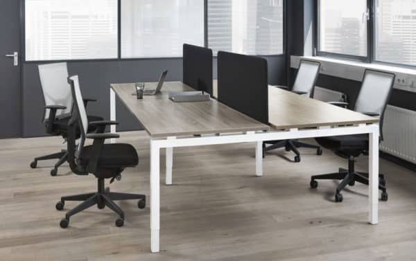 4-persoonswerkplek | Q-bic | B160xD80cm