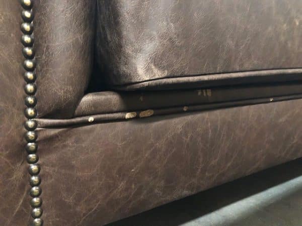 Chesterfield bank 5 zits met vintage leder - Afbeelding 8