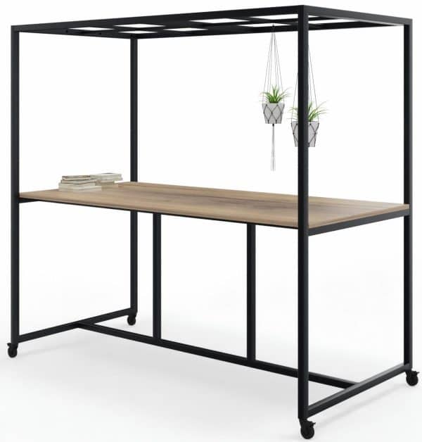 Vergadertafel Move met rooster dakelement | 110cm hoogte - Afbeelding 2