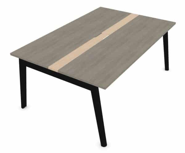 Nova-wood vergadertafel 6 persoons met kabelmanagement | 180 x 120cm - Afbeelding 6