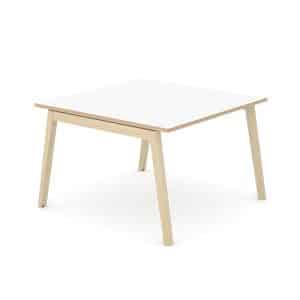 Nova-wood vergadertafel 4 persoons | 120 x 120cm