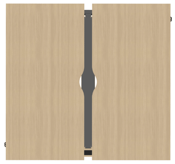 Gebruikte Duo-werkplek 160x80cm - Afbeelding 8