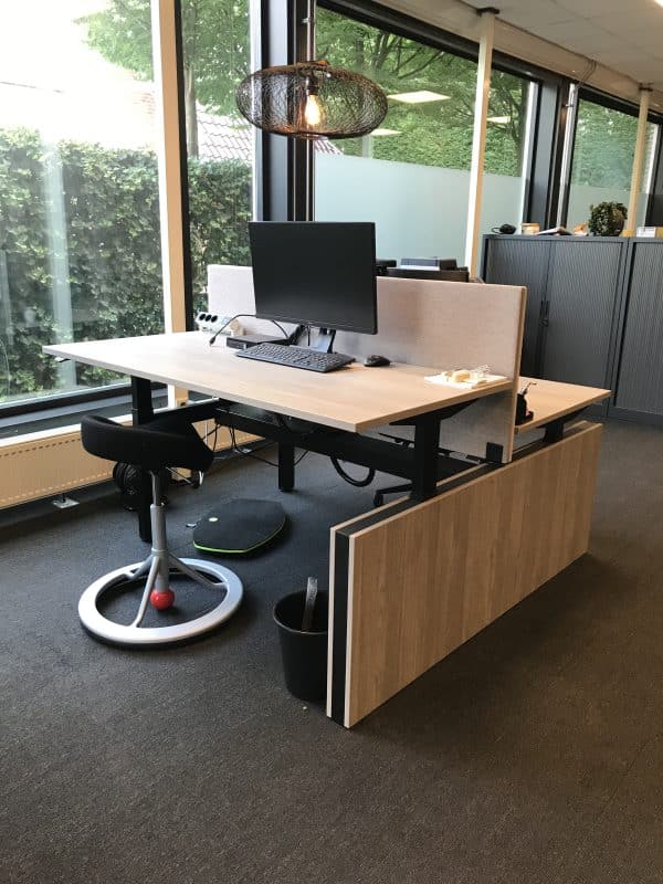 Gebruikte Duo-werkplek 160x80cm - Afbeelding 2
