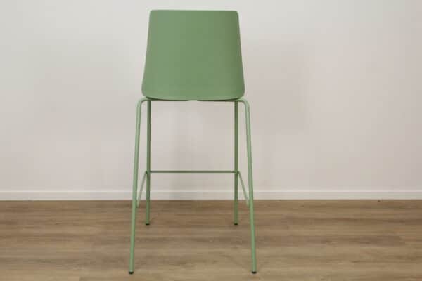 Polytone barkruk groen back