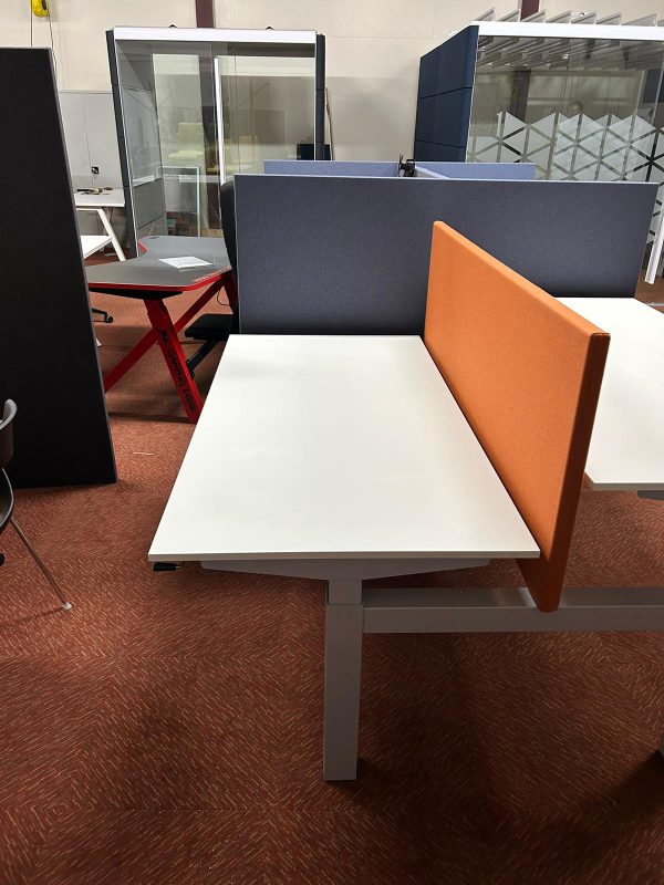 Slinger verstelbaar duo bureau | Aluminium - Afbeelding 4