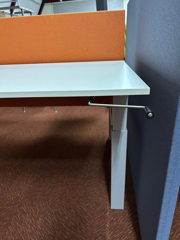 Slinger verstelbaar duo bureau | Aluminium - Afbeelding 7
