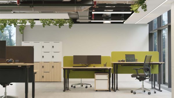 Elektrisch verstelbaar duo-bureau 180x80cm Easy - Afbeelding 2