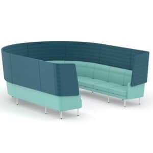 10-zits bank curved met hoge rug | Arcipelago