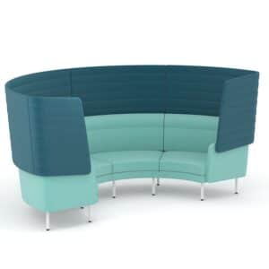 4-zits bank curved met hoge rug | Arcipelago