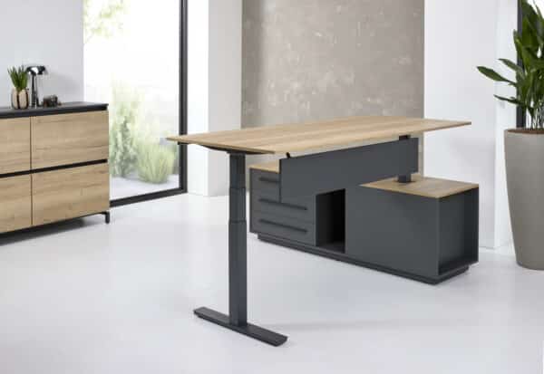 Elektrisch verstelbaar hoekbureau Cube manager - Afbeelding 11
