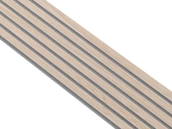 Wandpaneel Natuureiken met grijs vilt Basic | 240 of 278cm - Afbeelding 3