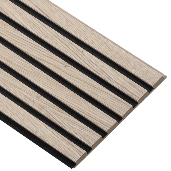 Wandpaneel Natuureiken Basic met zwart vilt | 240 of 278cm - Afbeelding 5