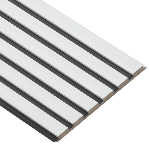 Wandpaneel wit gelakt Basic met zwart vilt | 240 of 278cm - Afbeelding 5