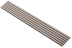 Wandpaneel Wit met Zwart Vilt | 240 of 278cm