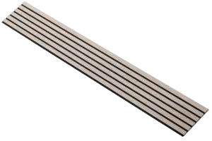 Wandpaneel Wit met Zwart Vilt | 240 of 278cm