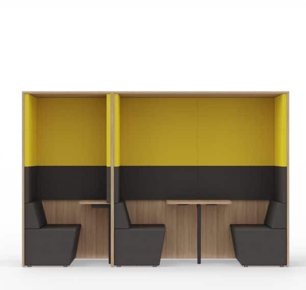 Akoestische stiltewerkplek 2-5 personen | Met aanbouw - Afbeelding 4