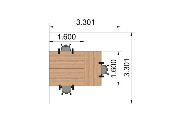 Geluidsdichte cabine huren | Meetingbox Neptunus | 340x340cm | Quality Line - Afbeelding 4