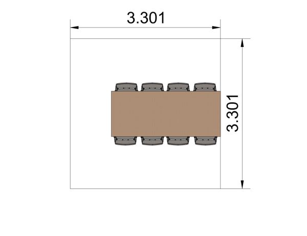 Geluidsdichte cabine huren | Meetingbox Neptunus | 340x340cm | Quality Line - Afbeelding 2