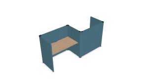 My Space 2 persoons akoestische werkplek | ASK003