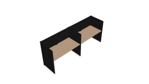 My Space 2 persoons akoestische werkplek | ASK002