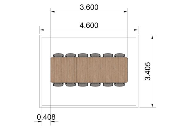 Meetingbox Uranus | 470 x 260cm | Quality Line - Afbeelding 2