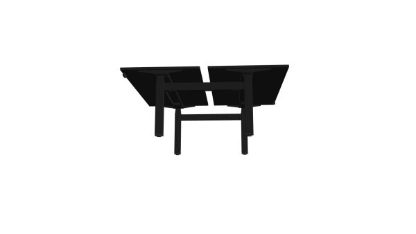 Duo bureau elektrisch zwart -Full black serie - Afbeelding 2