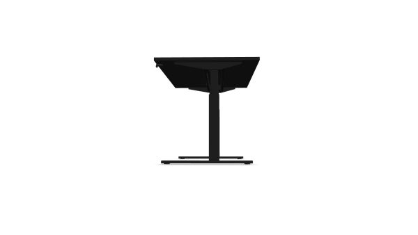 Zit sta bureau zwart elektrisch | Full Black serie - Afbeelding 3