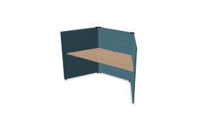 My Space 1 persoons akoestische werkplek V-shape | ASK005