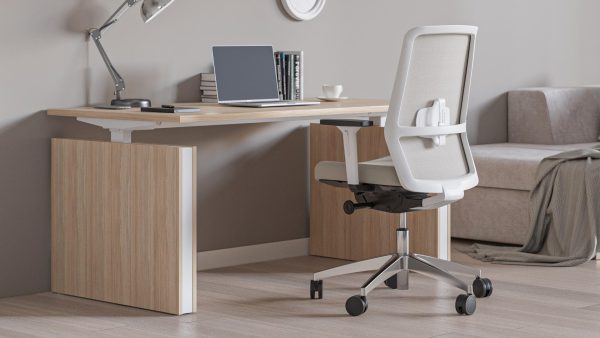 Witte bureaustoel Surf | White edition - Afbeelding 3