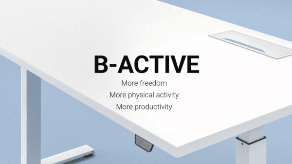 B-Active zit/sta bureau | 140 x 80cm | Houtgroep 1 - Afbeelding 4