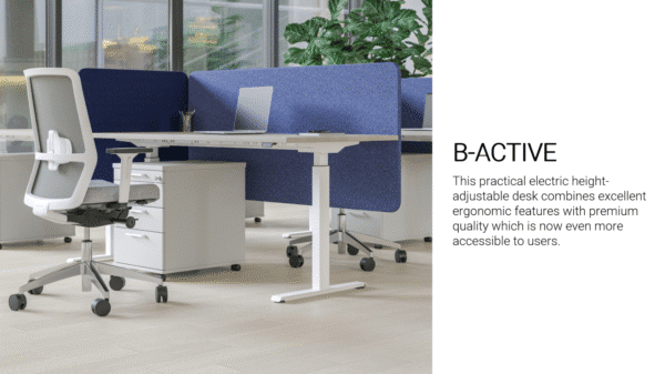 B-Active zit/sta bureau | 140 x 80cm | Houtgroep 1 - Afbeelding 5