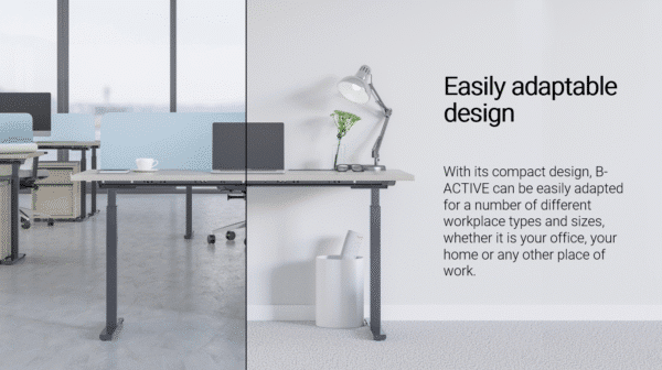 B-Active zit/sta bureau | 140 x 80cm | Houtgroep 1 - Afbeelding 7