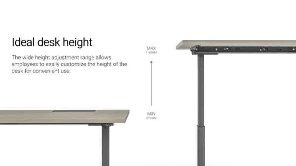 B-Active zit/sta bureau | 140 x 80cm | Houtgroep 1 - Afbeelding 10