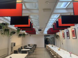 Akoestisch plafondpaneel | Baffle met aluminiumkader
