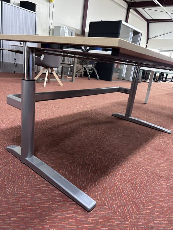 Gebruikt slinger verstelbaar bureau 160x80cm | G001 - Afbeelding 3