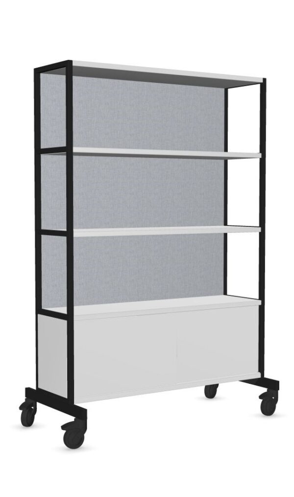 Worklab verrijdbare roomdivider | 179x59x120cm - Afbeelding 2